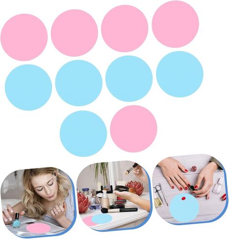 Gatuida 10pcs manicure لوحة السيليكون تجميلي لوحات لتلوين الأظافر من السهل تنظيف أدوات فن الأظافر لخلط تلميعات عرض التصميمات in Saudi Arabia