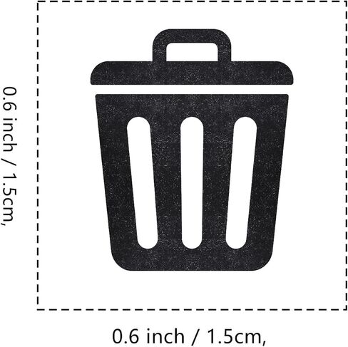 CAN TRASH CAN Rubber Stamp ، 3/5 بوصة ختم صغير صغير لمخطط صنع بطاقات SCRABJOCKING in Saudi Arabia