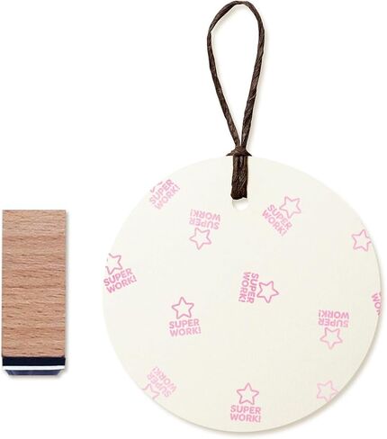 Super Work Teacher Rubber Stamp, 3/5 Inch Small Mini Stamp for Scrapbooking Card Making Planner in Saudi Arabia