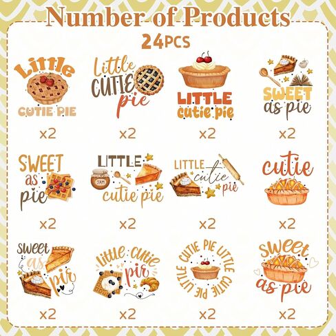 كتي فطيرة الطفل استحمام الطفل ديكورات الحفلات ، 24pcs حلوة مثل فطيرة كب كيك أعلى القبع in Kuwait