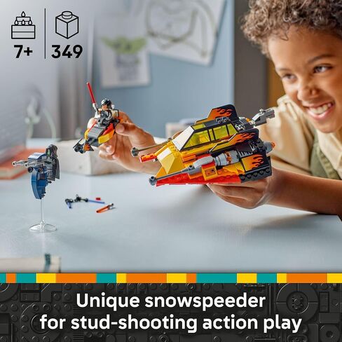 LEGO Star Wars: Rebuild The Galaxy The Force Burner Snowspeeder Building Toy - 2 in 1 Pretend Play Set W/ 3 Minifigures for Kids, Ages 7+ - Collectible Room Decor & Gift Idea for Boys & Girls - 75414 in Saudi Arabia