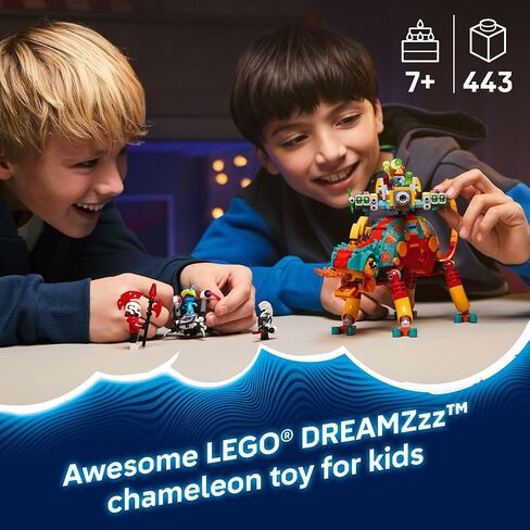 Lego Dreamzzz Mateo's Fire Chameleon Building Toy - Play Play مجموعة للأطفال ، الذين تتراوح أعمارهم بين 7 سنوات - سرد القصص للبنين والبنات - وضعان للبناء للتظاهر - فكرة هدية لأعياد الميلاد - 71492 in Saudi Arabia