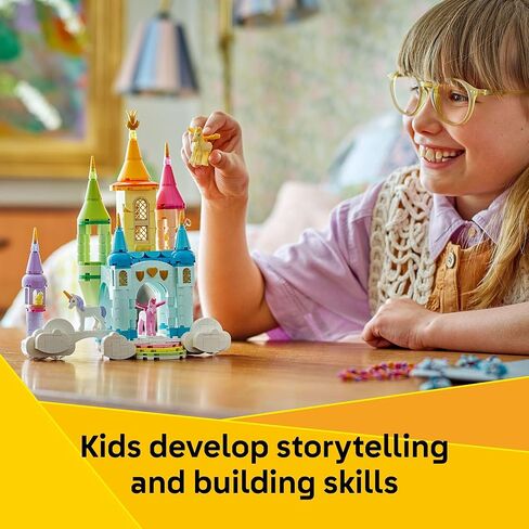 LEGO Creator 3 in 1 Unicorn Castle Building Toy for Kids - Unicorn Toy Trio for Girls & Boys ، Ages 8+ - Build 3 Therend Play Toys مع مجموعة واحدة من لبنات البناء - فكرة هدية لأعياد الميلاد - 31175 in Saudi Arabia