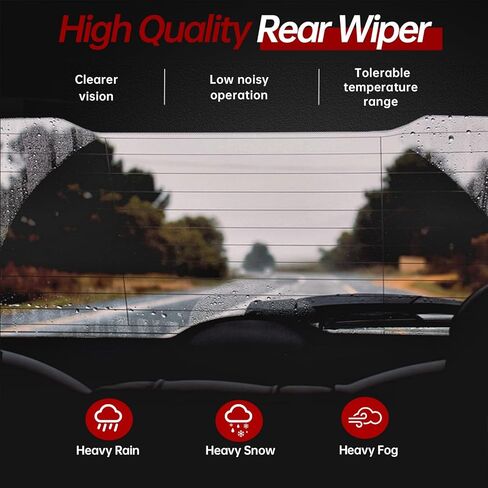 OTUAYAUTO MR971507 Rear Windshield Wiper Arm Blade Set - Replacement for Mitsubishi Outlander 2003-2006 in Saudi Arabia