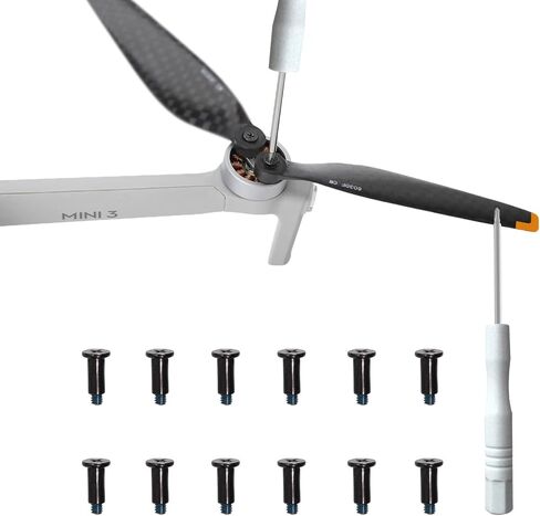 ل DJI Mini 3 Propeller Screw Pack Kit ، مع مفك البراغي ، مصادرين إصلاح قطع الغيار بقطع الغيار للاصطدامات DJI Mini 3 (12Pack) in Saudi Arabia