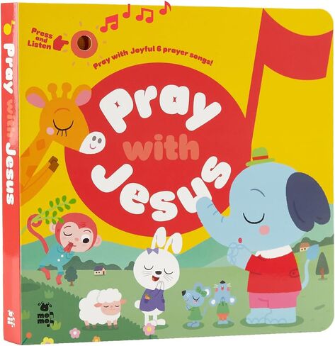 Pray with Jesus –Baby Baptism Gifts, 6 Exclusive Prayer Songs – Musical Bible Toy & Musical Book for Toddlers +18 Months, Christian Sound Book in Kuwait