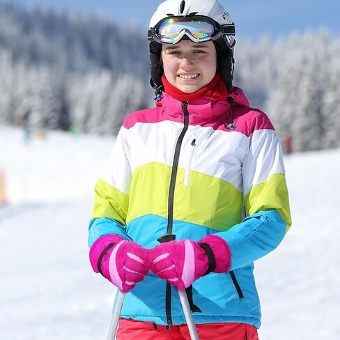 Tarpop 3 Pairs Mens Ski Gloves Winter Warm Gloves Adjustable Non Slip Gloves Snowboard Waterproof Warm Snow Gloves Men's Insulated Winter Gloves for Mens Cold Weather Skiing Snowboarding in Kuwait