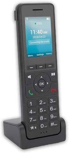 DPOFIRS Cordless Phone ، 4G LTE 2.4G WIFI Landline Phone مع شاشة ملونة 2.4 بوصة لـ DECT VoIP ، دعم بطاقة SIP SIM ، هاتف سطح المكتب المحمول للمنزل التجاري in Saudi Arabia