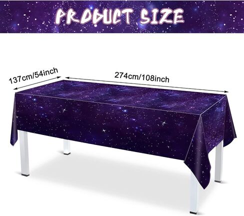 Tiamon 171 PCS Galaxy Space Party Decoration Set Set Space Space Decorty Decoration Galaxy Tableloth Paper Paper Lapkins ، Birthdy Banner for 24 Guesty Party Supplies (Style Style) in Saudi Arabia