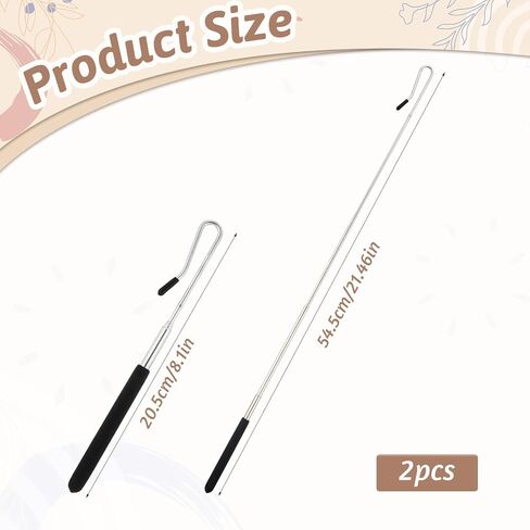 2 Pack 8-21 Inch Puppet Handles Arm Control Rod Extendable Hand Puppet Stick Adjustable Metal Puppets Rod Accessory Tools for Small and Large Puppets in Saudi Arabia
