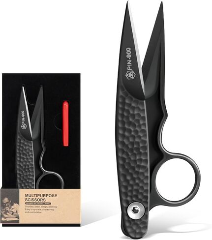 Premium Fabric Scissors for Cutting Clothes, Small Multi-Purpose Stainless Sewing Leather Dressmaking, Professional Crafting Shears Microcrystalline Steel Shears Office Cutting Tools (Black) in Saudi Arabia