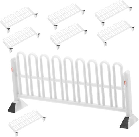 8pcs حواجز الطرق المرورية المصغرة التي تم تعيينها للبنين والبنات دور العلامات المرورية وموديلات السياج للمشاريع الإبداعية in Kuwait