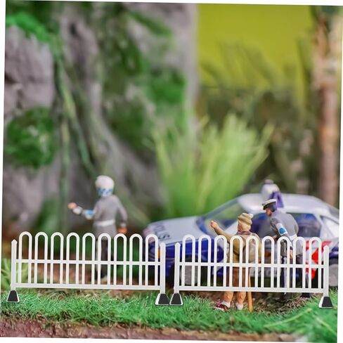 8pcs حواجز الطرق المرورية المصغرة التي تم تعيينها للبنين والبنات دور العلامات المرورية وموديلات السياج للمشاريع الإبداعية in Kuwait