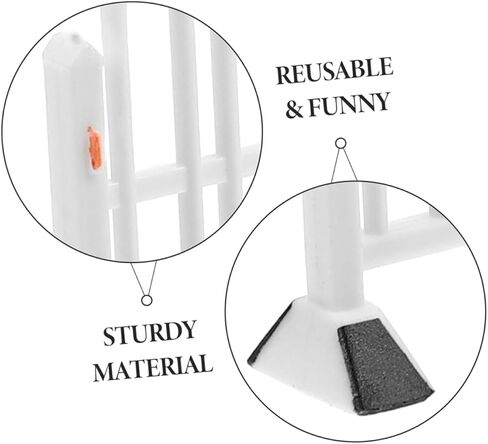 8pcs حواجز الطرق المرورية المصغرة التي تم تعيينها للبنين والبنات دور العلامات المرورية وموديلات السياج للمشاريع الإبداعية in Kuwait