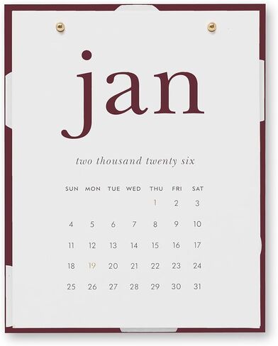 Kate Spade New York Small Desk Calendar 2026 ، تقويم سطح المكتب الشهري بتاريخ يناير 2026 - ديسمبر 2026 ، حامل أكريليك ، 3.75 × 4.75 (جولي دوت) in Kuwait
