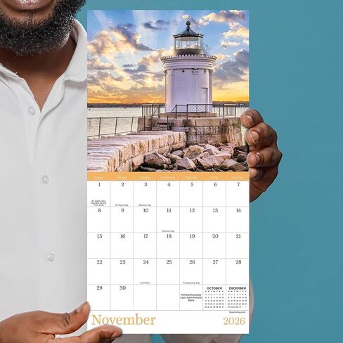 TF Publishing 2026 National Parks-Art Mini Calendar w/Monthly Grids for Appointments and Scheduling - Vertical Small Wall Calendar 2026 w/Premium Matte Paper for Home and Office Organization - 7x7in in Saudi Arabia