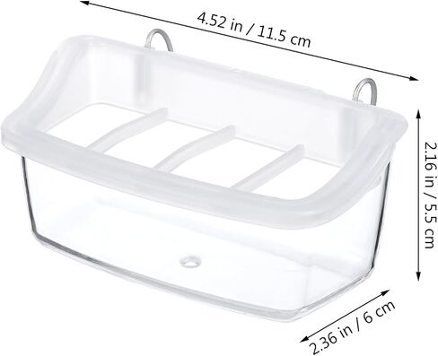 Didiseaon 2pcs Bird Cage Food Bowls Hanging Bird Mater Dofenser for Day ، Food Positer for Parrot Escing Accessories in Kuwait