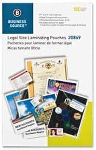كيس التصفيح ، قانونية ، 3 ملايين ، 9 "x14-1/2" ، 100/bx ، واضح ، تم بيعه كمربع 2 in Saudi Arabia