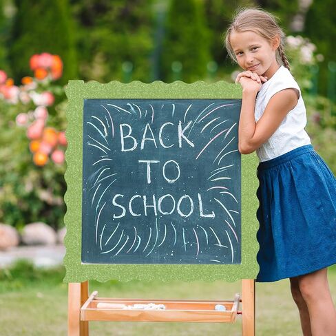 60pt Shine Scalloped Bulletin Border-Border-Border Red Border ، Red Red Trim Decorative Roll for Champaring ، School ، Office ، Home in Kuwait