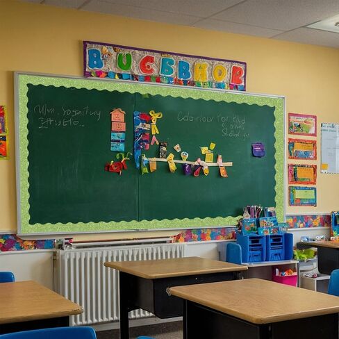 60pt Shine Scalloped Bulletin Border-Border-Border Red Border ، Red Red Trim Decorative Roll for Champaring ، School ، Office ، Home in Kuwait