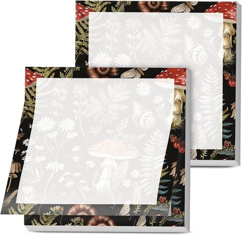 ملاحظات لزجة ، وسدان ، 3 × 3 بوصات ، وسادات الملاحظات ذاتية التوسيق الملونة ، والمناصب السهلة ، والفطر القوي اللطيف ، الفطر الأسود in Kuwait