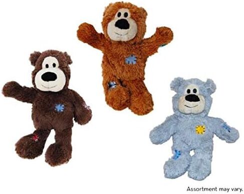 KONG Wild Knots Bear Dog Toy, Medium/Large Colours Vary x 3 in Saudi Arabia