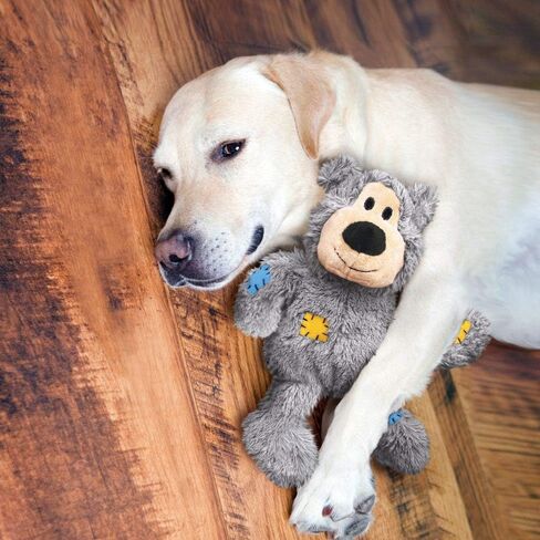 KONG Wild Knots Bear Dog Toy, Medium/Large Colours Vary x 3 in Saudi Arabia
