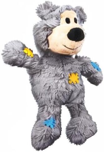 KONG Wild Knots Bear Dog Toy, Medium/Large Colours Vary x 3 in Saudi Arabia