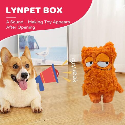 Monster Plush Dog Toy Toy Box مع Squeaker - حيوان محشو المقاومة للمضغ للكلاب الصغيرة والمتوسطة - اللعب التفاعلي والهدية الحضن in Saudi Arabia