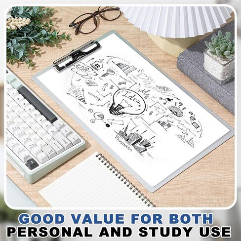 Tenceur 2 Pcs Aluminum Legal Size Clipboard 8.5x14 Inch Metal Clipboard with Metal Clip Heavy Duty High Capacity Durable Suitable for Legal Lawyers and Business School Office Supply in Saudi Arabia