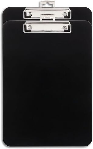 Staples 951060 Plastic Clipboards Black 6/Pack (23143) in Saudi Arabia