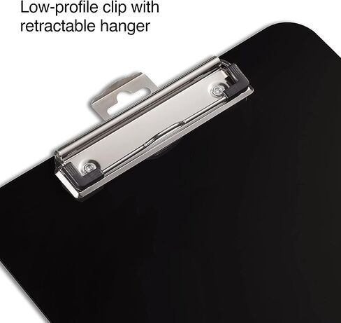 Staples 951060 Plastic Clipboards Black 6/Pack (23143) in Saudi Arabia