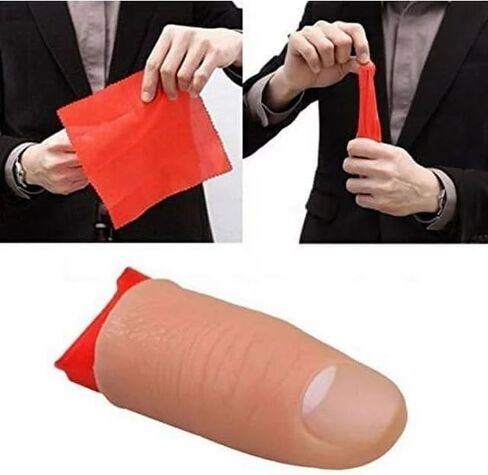 5pcs thumb tip tilk magic tricks fake thumb tip silk vony skagr magic اختفاء حرير مزيف إبهام الإبهام الملحق الساحر والنكات العملية الحيل السحرية الجدة جعل الأشياء تظهر اختفاء in Saudi Arabia
