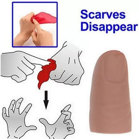 5pcs thumb tip tilk magic tricks fake thumb tip silk vony skagr magic اختفاء حرير مزيف إبهام الإبهام الملحق الساحر والنكات العملية الحيل السحرية الجدة جعل الأشياء تظهر اختفاء in Saudi Arabia