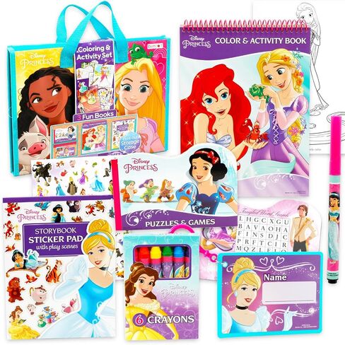 Disney Princess Ultimate Activity Set - Arts and Crafts Portfolio with Coloring Books, Stickers, Games, Puzzles, Drawing and More | Disney Princess Activities for Girls, Kids in Saudi Arabia