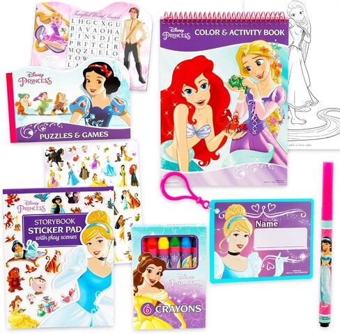 Disney Princess Ultimate Activity Set - Arts and Crafts Portfolio with Coloring Books, Stickers, Games, Puzzles, Drawing and More | Disney Princess Activities for Girls, Kids in Saudi Arabia