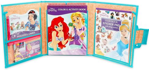 Disney Princess Ultimate Activity Set - Arts and Crafts Portfolio with Coloring Books, Stickers, Games, Puzzles, Drawing and More | Disney Princess Activities for Girls, Kids in Saudi Arabia