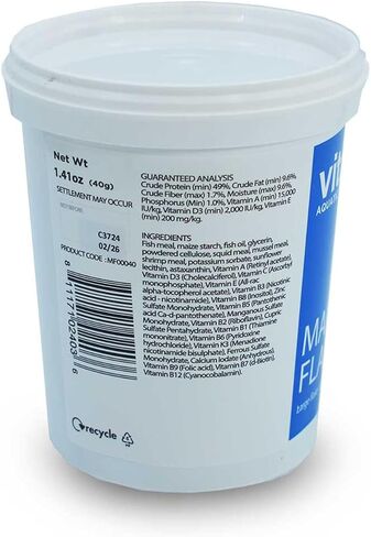 Fitalis Marine Flakes 40g (1.41 أوقية) الأسماك الأسماك الغنية بالمغذيات الممتازة من أجل أحواض السمك البحري ، يعزز نموًا صحيًا in Kuwait