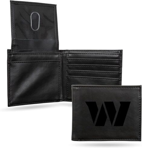 Rico Industries NFL Laser Engraved Billfold Wallet Laser Engraved Bill-fold Wallet - Slim Design - Great Gift in Saudi Arabia