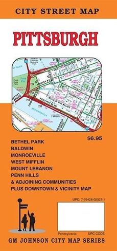 Pittsburgh, Pennsylvania Street Map in Saudi Arabia
