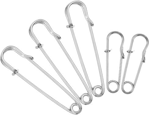 30pcs دبابيس أمان دبابيس خياطة معدنية كبيرة للبطانيات تنانير الحرف بروش صنع نغمة ، شظية in Saudi Arabia