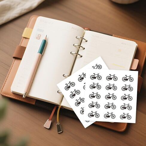 Adlemaker 360pcs ملصقات مخططات ذاتية لاصقة ، ملصقات كلمات عيد ميلاد سعيد لمخطط مخطط القصاصات القصاصات مصممة ديكور الحفلة ديكور الختم in Saudi Arabia