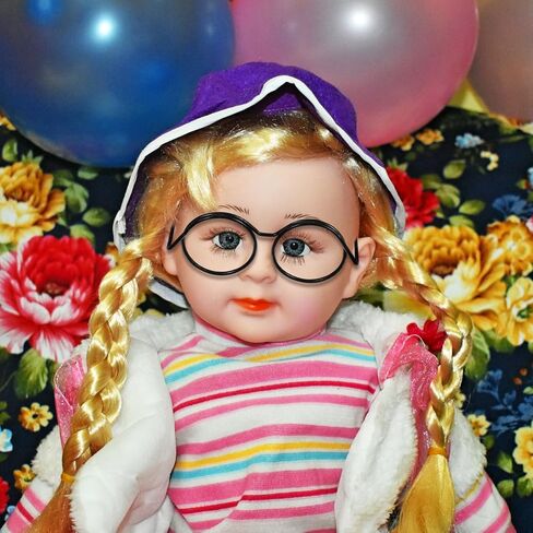 20 Pcs Mini Doll Glasses, Metal Wire Rimmed Eyeglasses Props, 1.37 x 0.98 x 0.55 Inch, Doll Dressing Accessories for Decoration in Saudi Arabia