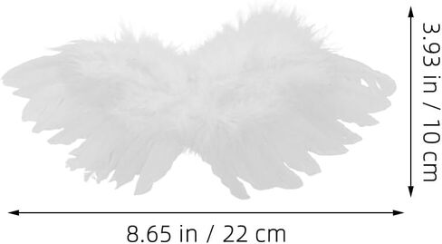 2PCS Doll Wings Small Angel Wings 3D Angel Wing Wing Wings Wings Craft Wings Wings Miniature Angel Wings Props Mini Dolls Miniature Doll Angel Wings in Saudi Arabia