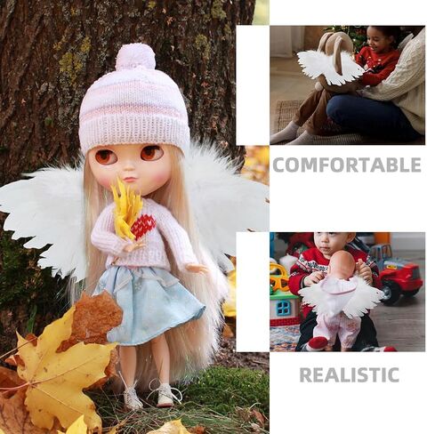 2PCS Doll Wings Small Angel Wings 3D Angel Wing Wing Wings Wings Craft Wings Wings Miniature Angel Wings Props Mini Dolls Miniature Doll Angel Wings in Saudi Arabia
