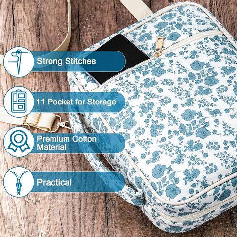 SelfTek Bible Cover Case for Women - Large Quilted Bible Cases for Girls Woman Organizer with Handle & Shoulder Strap, Bible Study Supplies Accessories Christian Gifts (Pink) in Kuwait