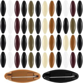 48pcs دبابيس الحجاب للنساء ، دبوس الحجاب الملون ، الحجاب البيضاوي المجوف دبوس دبوس الأوساخ المسلمين دبابيس قفل القماش حفاض الدبوس للحجاب ، وشاح ، وأوشحة الملابس in Kuwait