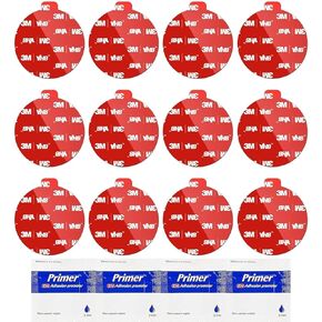 3M VHB Double-Side Mounting Eclcles Dircles ، قطره 2in ، مقاوم للماء ، شريط التثبيت الثقيل المقاوم للحرارة للزخرفة المنزلية ، يشمل 4 منصات لزجة بديلة (الجولة 2*2-40pcs) in Kuwait