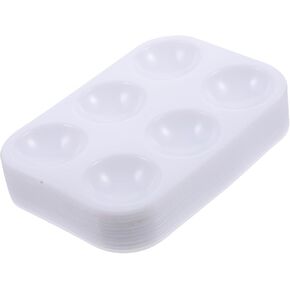 Gadpiparty 12pcs لون الطلاء البلاستيكي صواني خلط متعدد الاستخدام in Kuwait