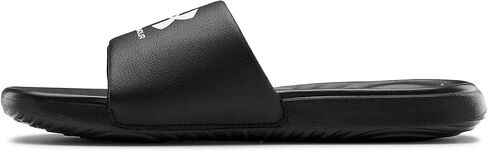 Under Armour Men's Ansa Fixed Strap Slide Sandal, (008) Black/Colorado Sage/Green Screen, 13 in Saudi Arabia